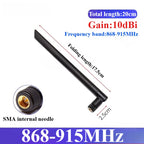 1Pcs 868MHz 915MHz Antenna 3dBi-10dBi SMA Male Head GSM/GPRS/2G/3G Antenna Waterproof Rubber Rod Antenna