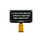 2.7 Inch 256*128 OLED Display Screen COG SPI IIC I2C interface 4PIN 7PIN 30PIN LCD Panel 256x128