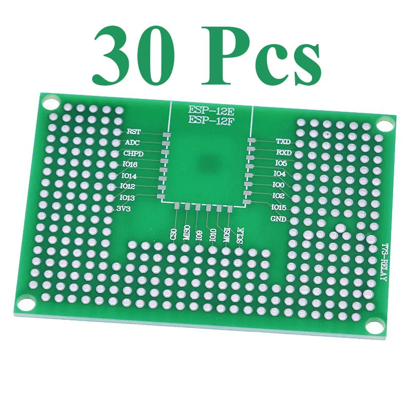 2~100Pcs 5X7 Double Sided Tin Plated Breadboard Prototype PCB Board Compatible With Wifi ESP8266 ESP12F ESP12E ESP32 Module