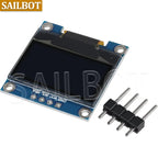 1-10PCS 0.96 Inch OLED Display Module I2C IIC SPI Serial 128X64 SSD1315 LCD 3.3-5V 4 Pin White/Blue/Yellow Blue for Arduino