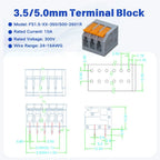 1Pcs PCB terminal block FS1.5 DA803R 2601 1.5 mm² spacing 3.5 or 5.0 mm pitch gray 2601-1102 3 4 5 6