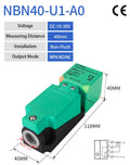 GTRIC Inductive Sensor NBB20/NBN40-U1-A2 Square Proximity Switch  NPN PNP 20MM 40MM Long Distance Metal Proximity Sensor Switch