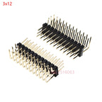 5PCS 90 degree Three Row Male 2.54MM Pitch Right Angle PIN Header Connector 3*2/3/4/5/6/7/8/10/20/40 PIN/P 3x/3/4/5/6/8/10/20/40