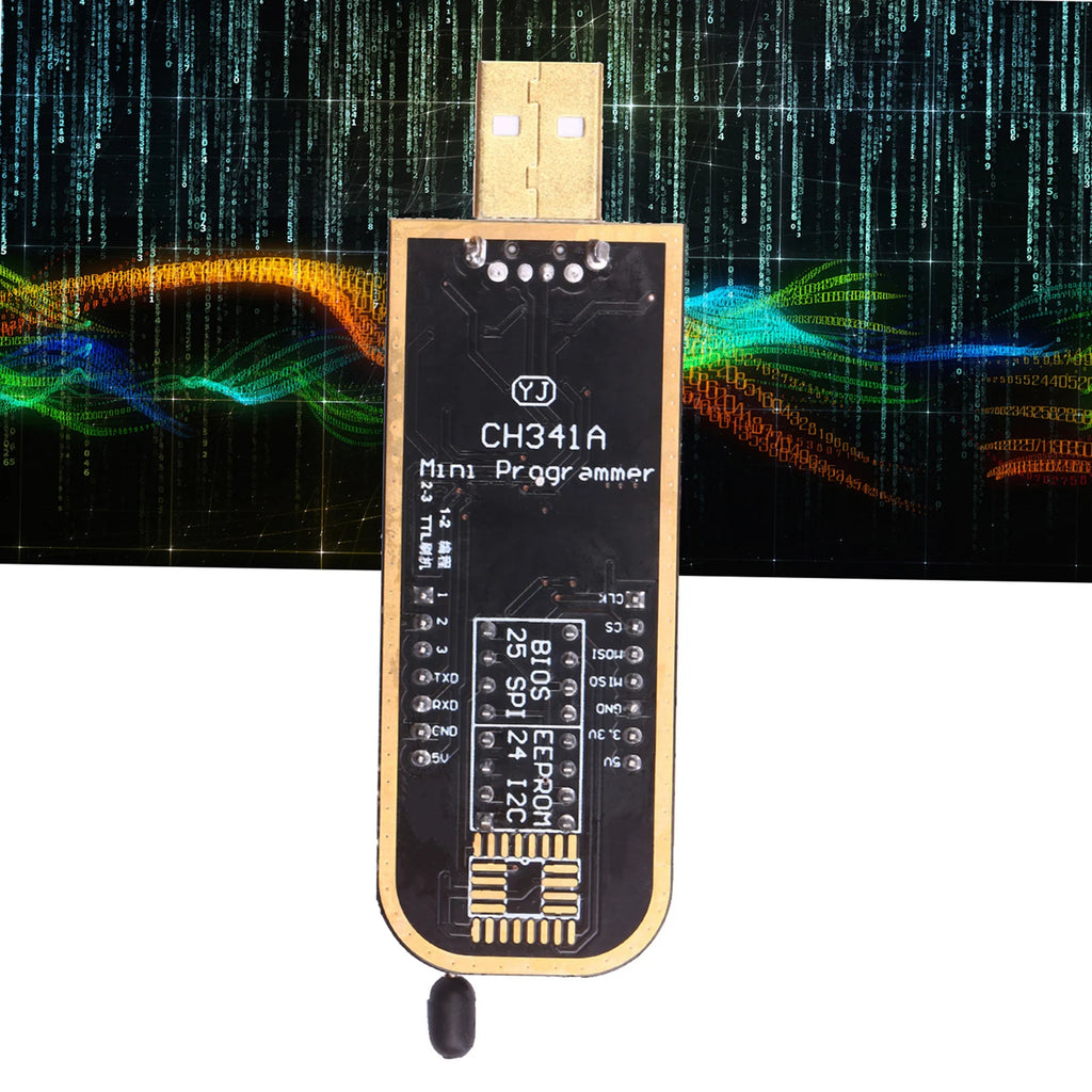 CH341A USB Programmer  BIOS Flasher Programmable Logic Circuits with SOP8 Flash Clip Suitable for 24/25 Series Chip