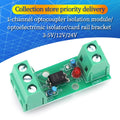 1/5/10PCS 1Channel Way Optocoupler Isolation Module PC817 3V-5V 12V 24V Photoelectric Isolator Rail Holder PLC Drive Motor Board