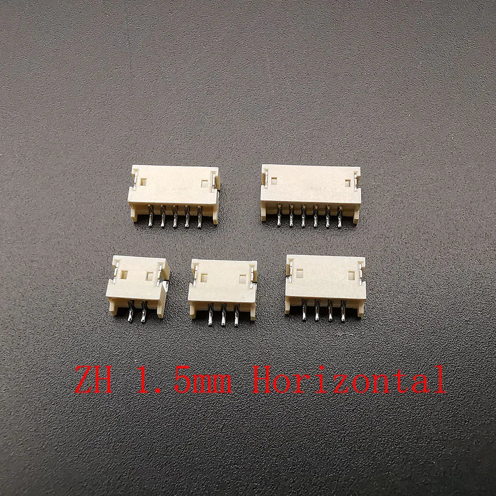 10Pcs JST XH 2.54/PH 2.0/ZH 1.5/1.25mm / SH 1.0mm Pitch Male Plug Pin Header Socket Horizontal/Vertical SMD Connector 2/3/4/5/6P