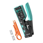 RJ45 RJ11 Cable Crimping Pliers 8P 6P Wire Cutter and Cover Remover with Grip Handle for Home Wiring Repair Use F19E