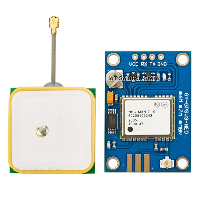 NEO-M8N-0-10 M9N NEO-6M GY-GPSV3-NEO GY-GPSV3 NEO-M8N NEOM8N NEO-M8N-0 GNSS GPS Module with Ceramic Active Antenna GYGPSV3-M8N
