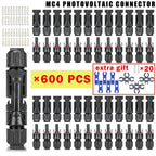 600/400/200/100/40/20/10 Pcs Photovoltaic Solar Connector Kit 1000V 30A Panel Solor Connectors for PV/MC Cable 2.5/4/6mm2