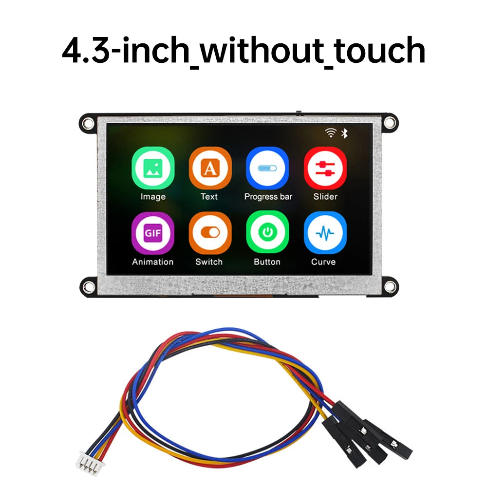 ESP32-S3 N4RE 4.3-inch/5-inch WIFI Bluetooth development board with IPS HD capacitive touch screen LCD display module