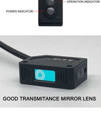 Square Laser Sensor 35cm Adjustable NPN PNP Mirror Lens Diffuse Optical Infrared Photo Cell Proximity Switches E3Z-LAS
