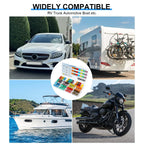 Fuses Standard 10-100pcs 5-40A Automotive Blade Fuse Kits Blade Type Fuse Replacement for Car/RV/Truck/Motorcycle/Boat Etc