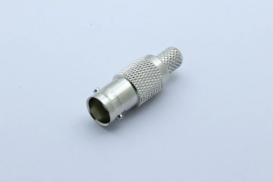 1pc RF Coaxial Connector BNC Female Jack Crimp Connector Straight for RG58 RG59 RG6 Cable Adapter CCTV Connector