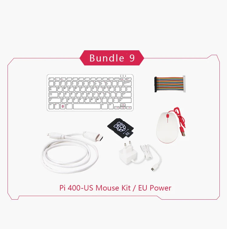 Raspberry Pi 400 Personal Computer or Kit,Quad-core 64-bit Processor 4GB of RAM ,WiFi Dual-display Output For 4K