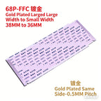10Pcs Gold-Plated FFC FPC Flat Flexible Cable AWM 20706 105C 60V VW-1 0.5MM Pitch 40/50/55/60/68/80/96 Pin