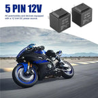 M93K-10 Pcs 5 Pin 12V Relay Switch (SPDT) (30/40 Amp) 12 Volt Automotive Relay For Automotive Fans