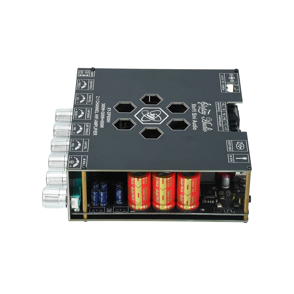 TPA3255 Amplifier XY-DP600H High Power Audio Amplifier Board 300W*2+600W Bass Output with Bluetooth for DIY Home Theater