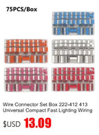 Wire Connector 252 253 254 255 Mini Quick Conectors Universal Compact Wiring Conductor Push-in Terminal Block LED Conector