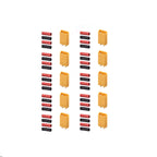 5/10 Pairs XT30 2mm Gold Plated Battery Connector with Heat Shrink Tube for Drones RC Cars