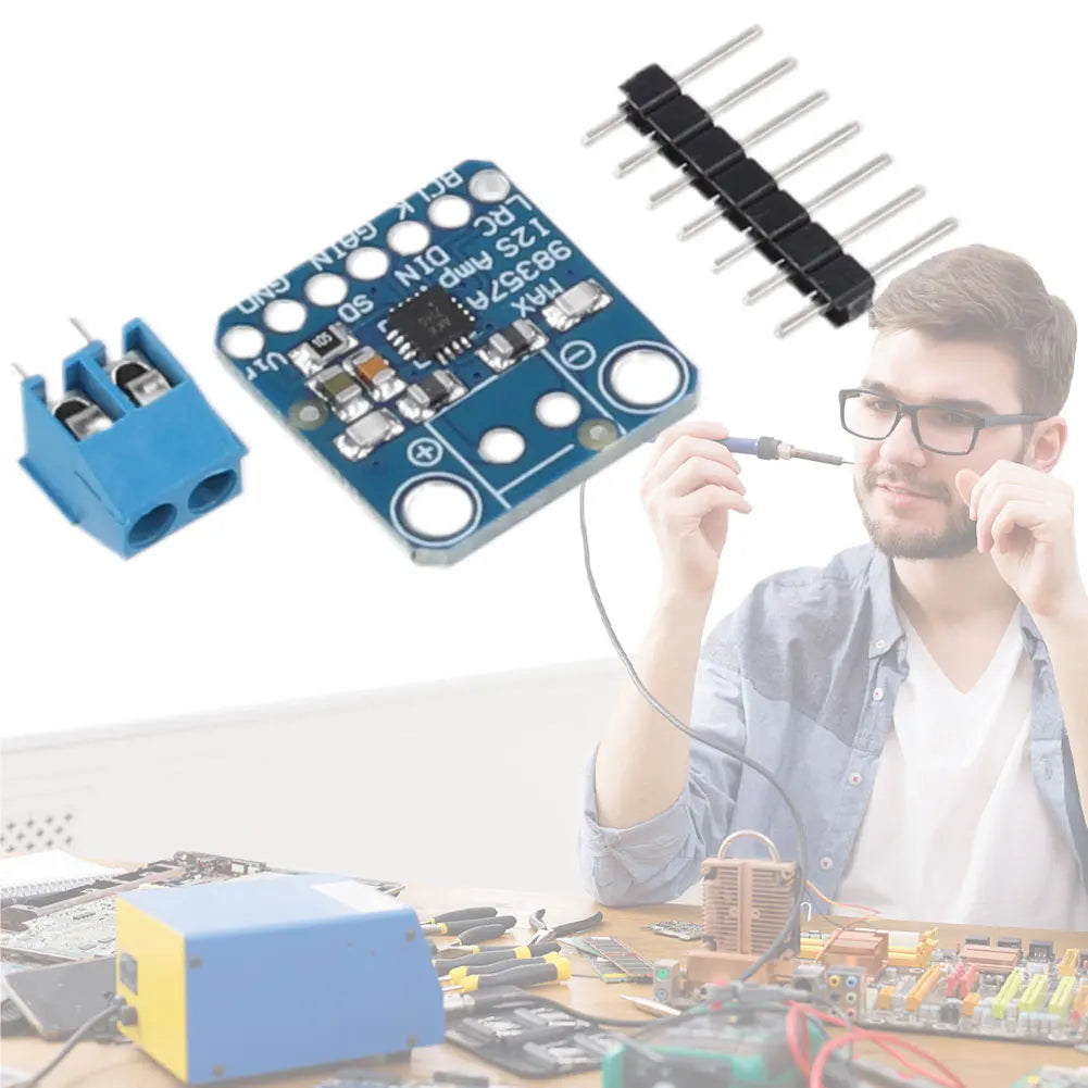 MAX98357 Filterless Audio Amplifier Module MAX98357A Class D Filterless Amplifier Breakout Audio Board 3W for Raspberry Pi