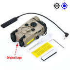 Tactical Nylon EOTEC OGL Red Dot Laser Indicator Blue Green IR PEQ-15 with OGL White Strobe Flashlight for Airsoft Gun Rifle