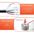 Micro Load Cell Tension Push Sensor Weight Compression Force Sensor Load Cell Weight Touch Sense System Adapts 5kg 10kg 20kg
