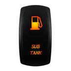 12V-24V Orange Led Rocker Switch Waterproof 20A Amber Light SPST DPDT Toggle Key for Car Boat ATV Camper Motorhome Auto Machine
