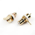 Audio Jack RCA Connector Female Socket Speaker Terminal Chassis Panel Mount CMC Connectors Cycle Nut AV Consumer Electronics