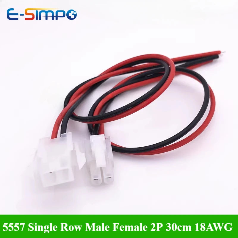 1/5/10Set Mini-Fit 4.2mm Automobile Harness Connector 5557 Single Row 2/3/4/5/6P Male Female Plug Socket Wire Length 30cm 18AWG