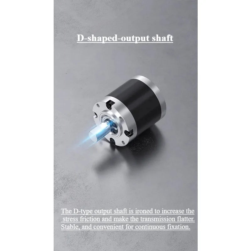 42GP-775 Motor DC Reduction Motor 12V 24V Large Torque Motor Planetary Reduction Planetary Gear Brush 10mm Shaft Diameter