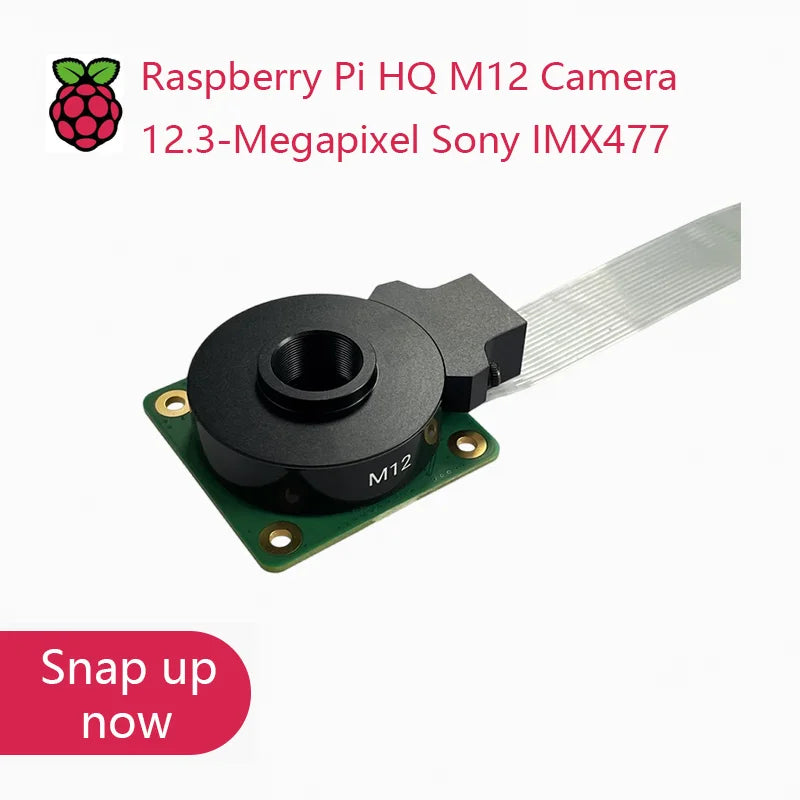 New Original Raspberry Pi High Quality HQ M12 Camera Module 12.3MP IMX477 Sensor, Support for M12-Mount Lens