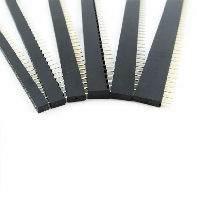 20PCS 2.54mm PH8.5/7.1/6.8/5.0/3.5mm DIP Single Row 1*2P3P4P5P6P-40P Straight Rohs Gold 0.1" Pitch PCB Female Pin Header Socket