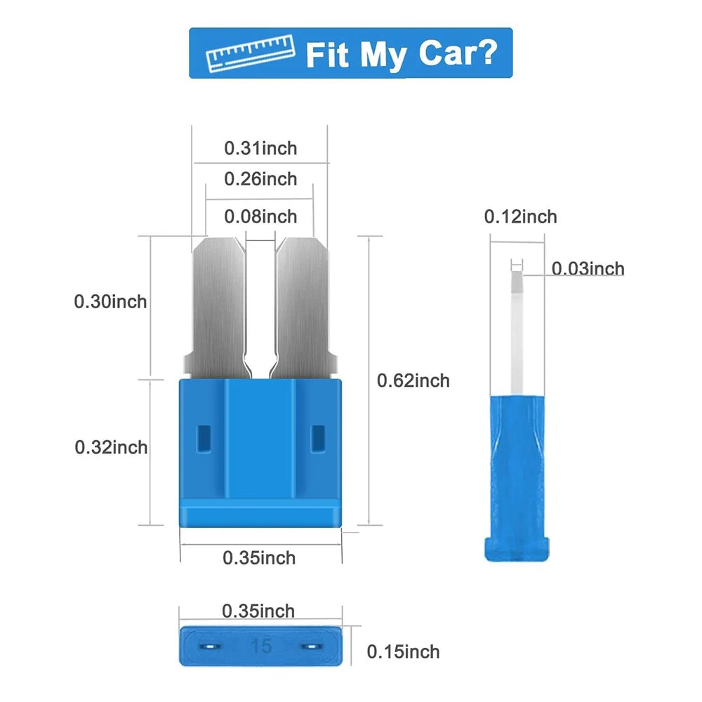 35/56/70/84/100/105/126pcs Micro 2 Blade Fuse Assortment Kit for Truck Replacement with Fuse Puller(5A,7.5A,10A,15A,20A,25A,30A)