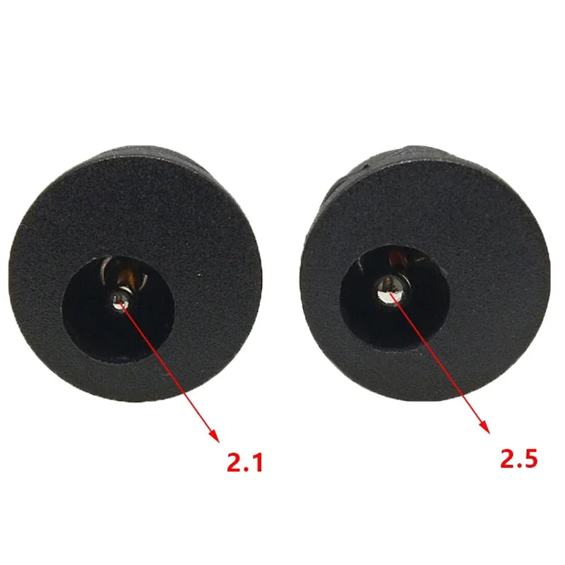 5/10pcs 5.5 X 2.1mm 5.5*2.5mm Convenient Snap Type DC Power Jack Socket Female Panel Mount Connector Port