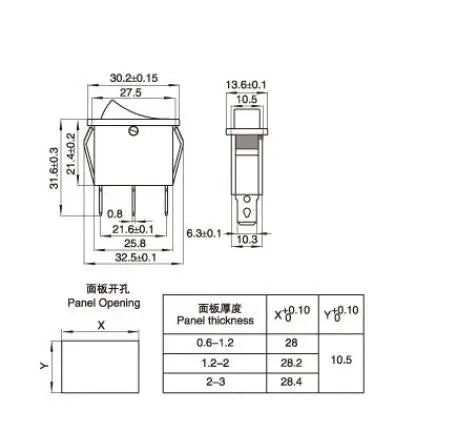 100 pcs/lot 3 Pin 16A 250V Green/RED Button Light Rocker Switch KCD3-101N KCD2 On Off Rocker Power Switches