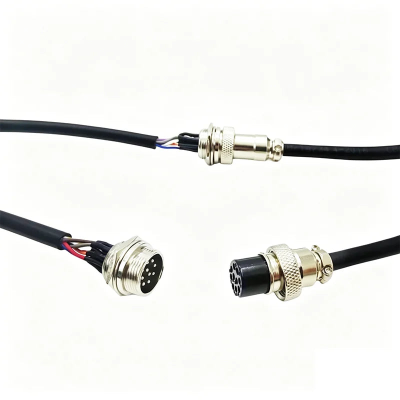 GX16 Aviation Connector with Terminals 2 3 4 5 6 7 8 9 10 12 Pin Aviation Welding Plug 16mm Male Female Docking Socket 30-200cm