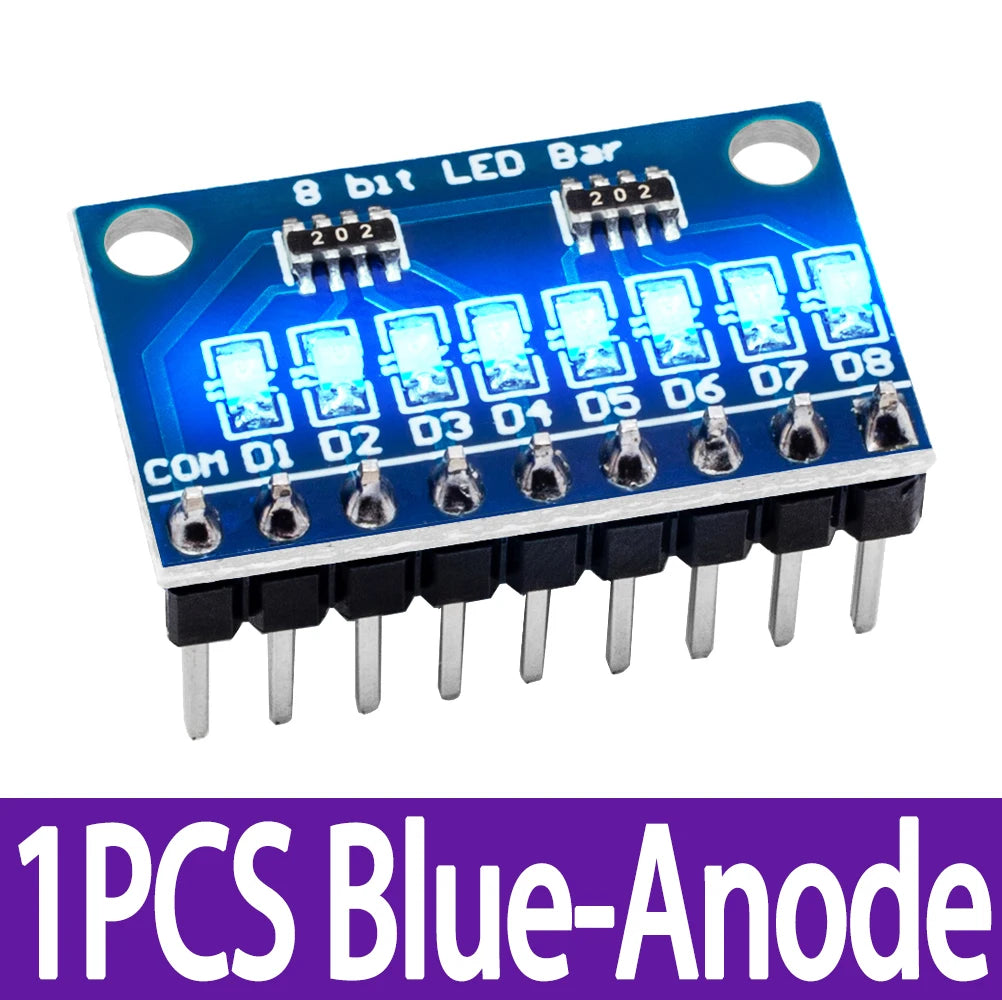 BS 3-24V 8 Bit Blue/Red Common anode/cathode LED indicator Module Breadboard kit Board for MCU ARM 3d printer for UNO MEGA2560