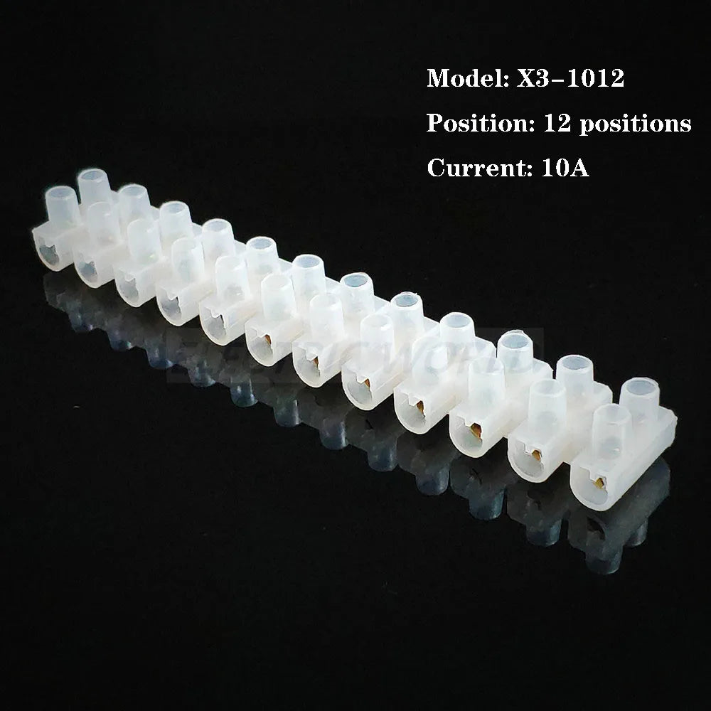 electric connector strip Wire connector Barrier Electirc Strip Block Terminal Plastic Screw terminal block connector