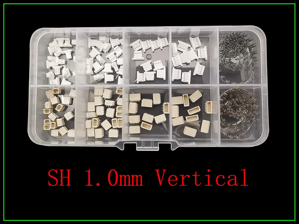 1Box SH 1.0/JST 1.25mm/ZH 1.5mm/PH 2.0mm/SM/SYP/XH 2.54mm/VH 3.96mm Pitch Male Female Housing Terminal Pin Header Wire Connector