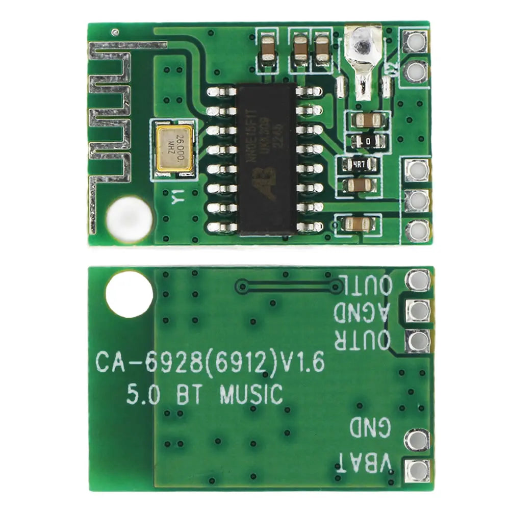 CA-6928 Bluetooth Audio Module 3.3V-6V Audio Digital Power Amplifier Module Board LED Power Bluetooth Speaker Aplifier Module