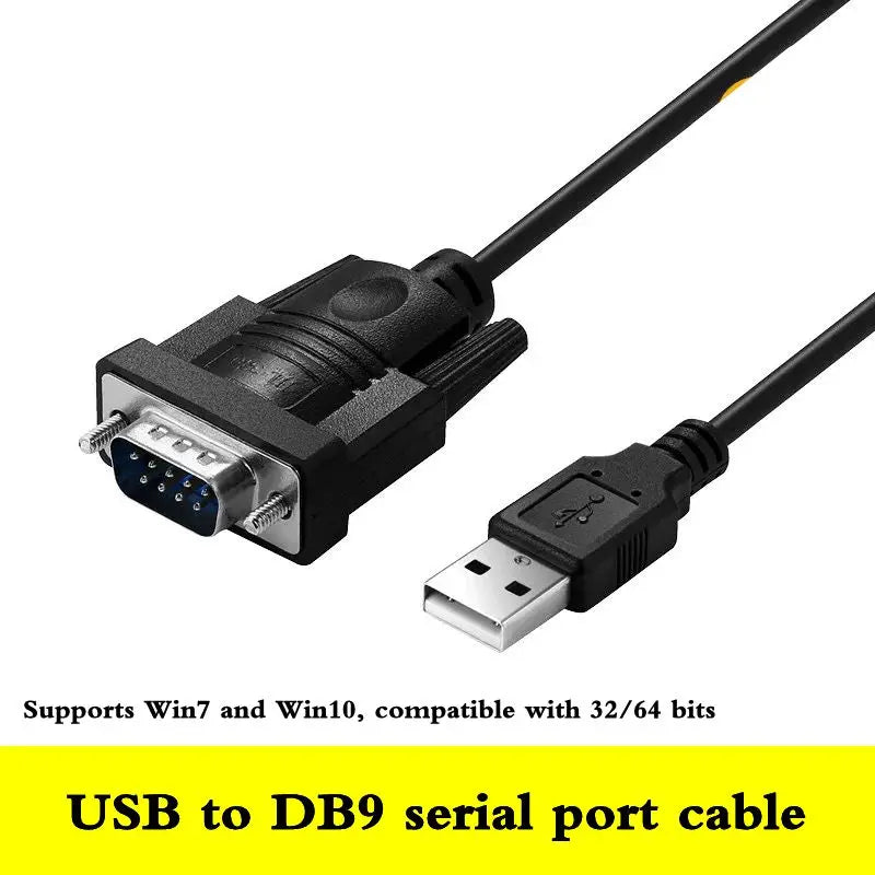 1.5m Serial Port Cable USB to RS232 Serial Port Cable DB9 Pin Serial Port Converter Male and Female COM RS232 Converter