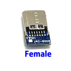 USB 3.1 Type C Male/Female Connectors Jack Tail 24pin USB Male Plug Electric Terminals Welding DIY Data Cable Support PCB Board