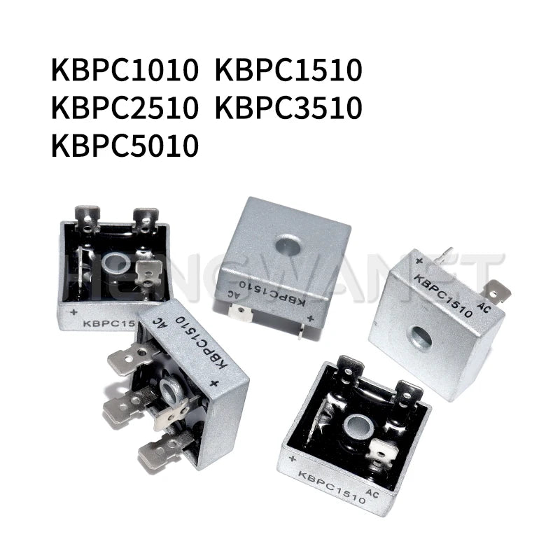 5PCS Diode Bridge Rectifier KBPC5010 KBPC1010 KBPC1510 KBPC2510 KBPC3510 Rectifiers 10A 15A 25A 35A 50A