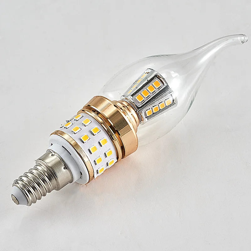 New E14 LED Bulb 10W 12W 15W LED Candle Light AC220 240V Lamp Cold White/Warm White Glass Bulb Retro Antique Vintage Style