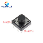 10PCS PCB Tactile Tact Push Button Switch DIP 4Pin Micro Switch 12*12*4.3/5/6/7/8/9/10/11/12 MM 12X12X4.3MM 5MM 6MM 7MM 8MM 9MM