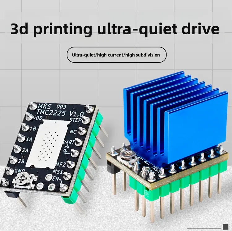 Stepper Motor Driver TMC2209 Silent Module Compatible with 2208 2225 26 3D Printer Accessory
