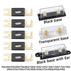 30A-500A Fuses AMP ANL Fuse Holder Bolt-on Automotive Fuse Holders Fusible Link with Fuse