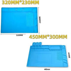 Magnetic Mat Silicone Work Mat Soldering Station Mat Heat Resistant 932°F Anti-Static for Electronic Phone Laptop Watch Repair