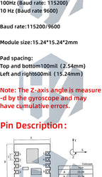 MPU6050 (6-Axis)/MPU9250 (9-Axis) Gyro Accelerometer Module – TTL/I2C/IIC Serial Port Tilt Sensor for Arduino
