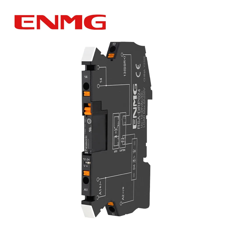 ENMG Ultra-Slim Intermediate Relay APAN3124, DC-to-DC 24VDC  1NO (Normally Open) Kit Solid State Electromagnetic Relay